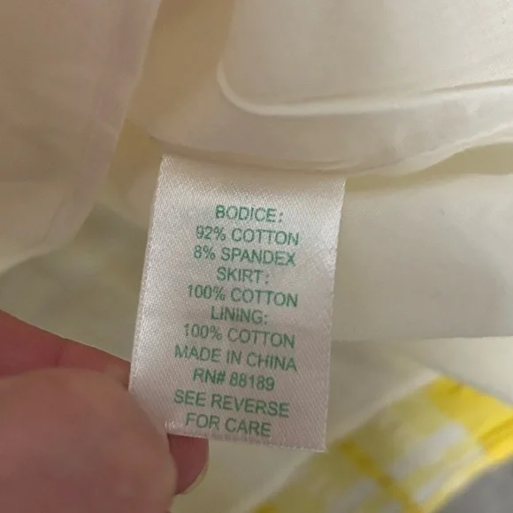 Lilly Pulitzer Esmeralda Yellow Plaid Combo Dress With Pockets Size Medium - Picture 9 of 10